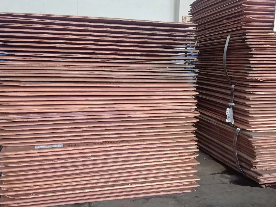 Copper Cathodes Plate 99.99% Mainly Applied to Heat Exchangers